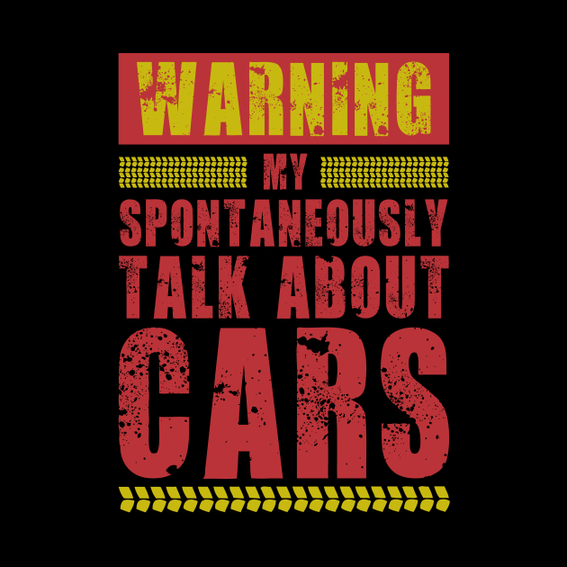WARNING MAY SPONTANEOUSLY TALK ABOUT CAR - Car Lover - Tapestry | TeePublic