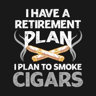 Cigar Retirement Gift Retiree Design Funny Snowbird Tee Retirement Party T-Shirt