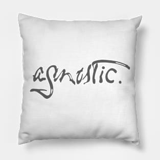 Agnostic Paint Script by Tai's Tees Pillow