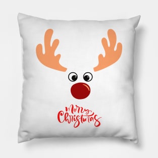 merry christmas reindeer design cute xmas gift Pillow