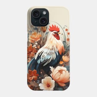 Cute Cottagecore Floral Chicken Aesthetic Women Graphic Phone Case