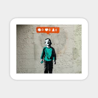 Banksy 0 Likes Art Social Media Lover Magnet