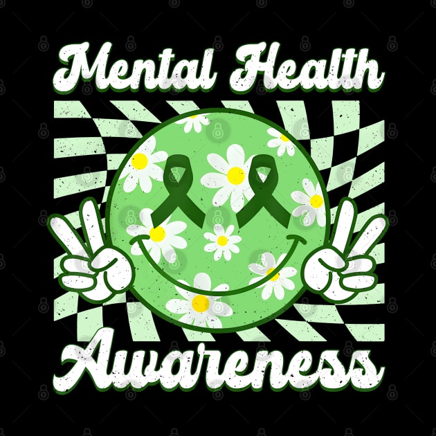 Mental Health Awareness  Green Ribbon by JazlynShyann