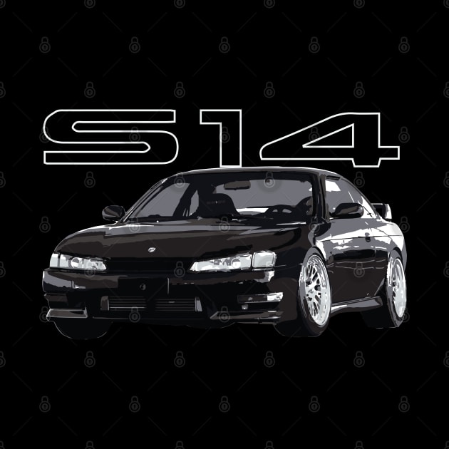 240 sx super black s14 kouki by cowtown_cowboy