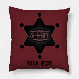 Western Era - Wild West Sheriff Badge 2 Pillow