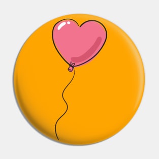 Balloon heart Pin