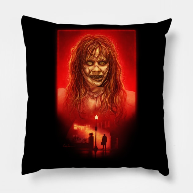 The Exorcist Pillow by cmloweart