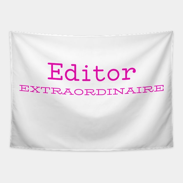 Editor Extraordinaire Pink Tapestry by CasualTeesOfFashion