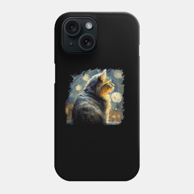 Impressionism Cat Phone Case by ArtRoute02