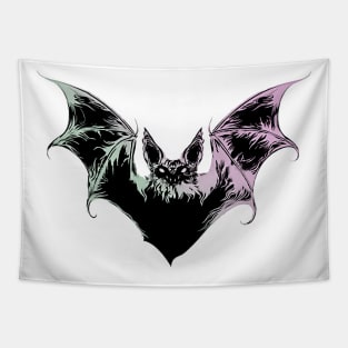 Dark Cosmic Bat Tapestry