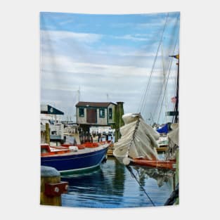 Newport RI - Folded Sails Tapestry