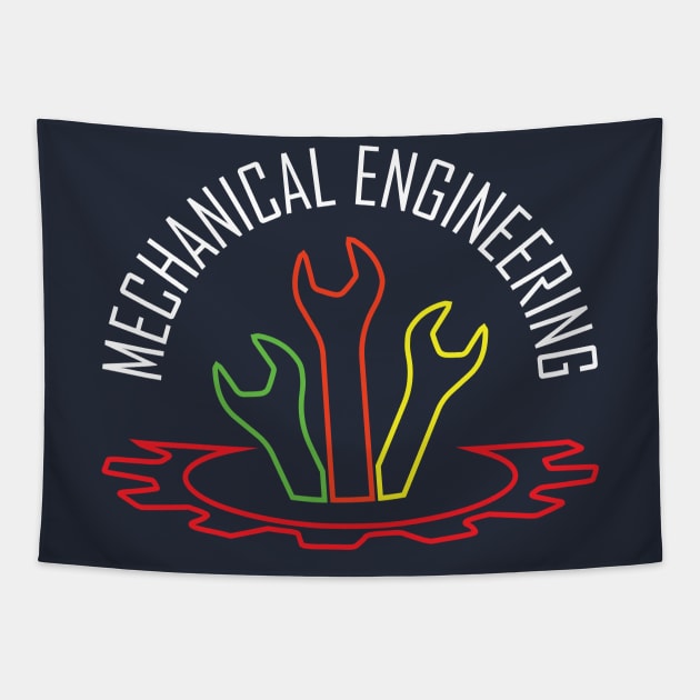 mechanical engineering best tools logo text Tapestry by PrisDesign99