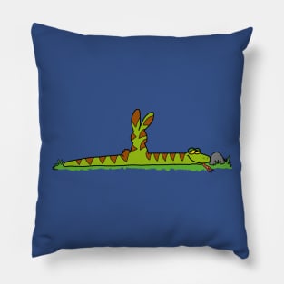 Snake eaten bunny Pillow