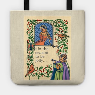 Medieval Minstrel Christmas Tote