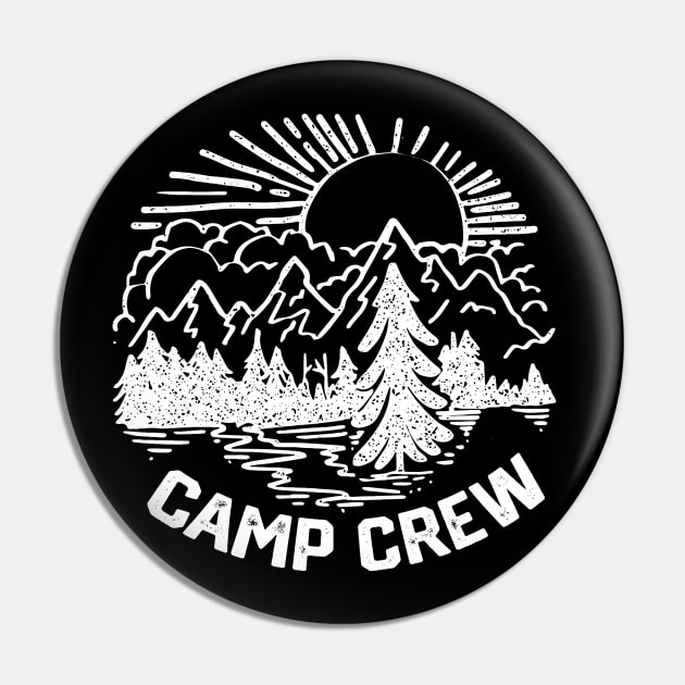 Outdoor Adventure Saying Gift Idea for Camping And Hiking Lovers - Camp Crew Pin by KAVA-X