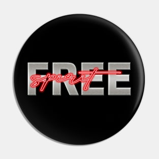 Free spirit (red) Pin