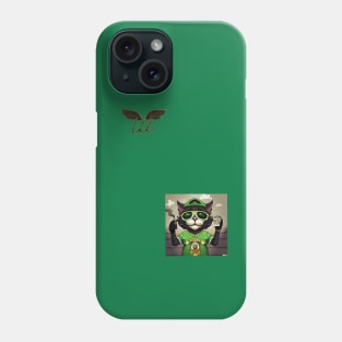 LitQ - Anime Design Cat Art smoke weed football inspired print Phone Case