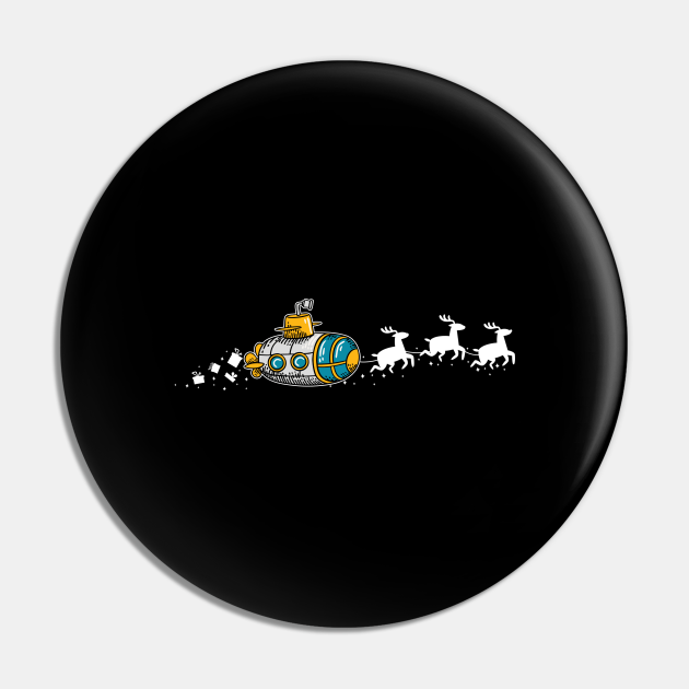 Submarine Santa Christmas Sleigh Funny Submarine Xmas Funny