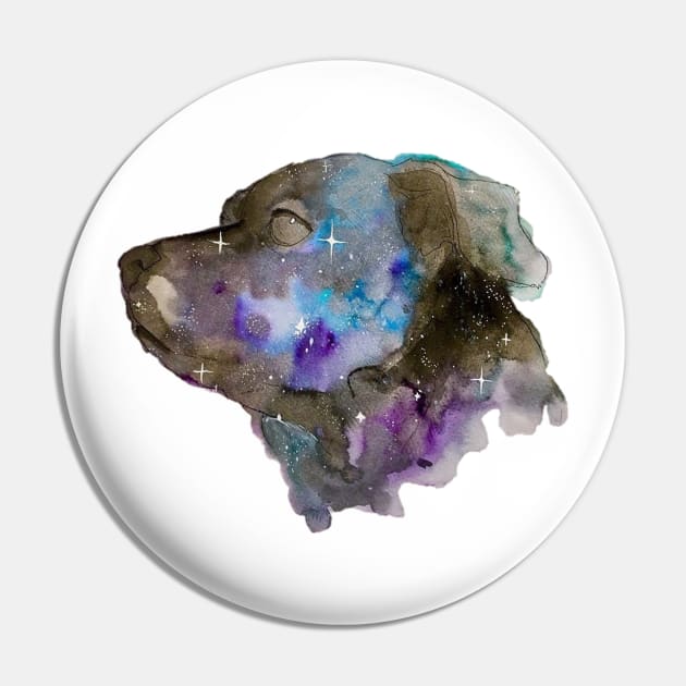 Galaxy Dog Pin by artistlaurenpower