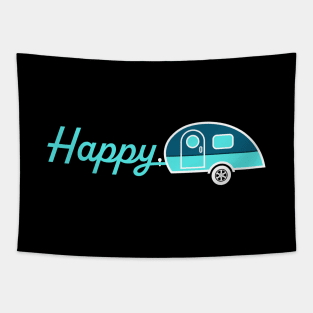 Happy Camper. Show Your mood and your love for nostalgia with this unique design Tapestry