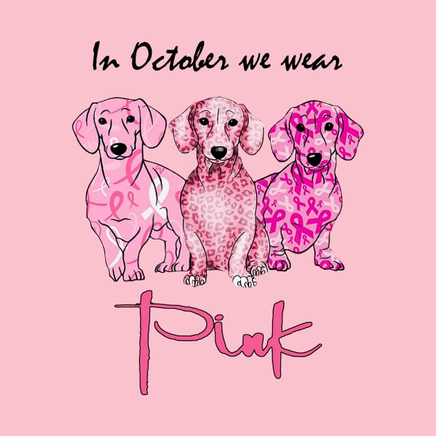 Labrador In October We Wear Pink Breast Cancer Awareness by trainerunderline