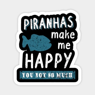 Piranha boy gift teeth bites fan predatory fish Magnet