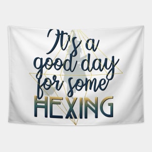 Witchy Puns - It's A Good Day For Some Hexing Tapestry