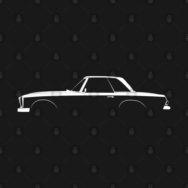 Mercedes-Benz SL Hardtop (W113) Silhouette by Car-Silhouettes