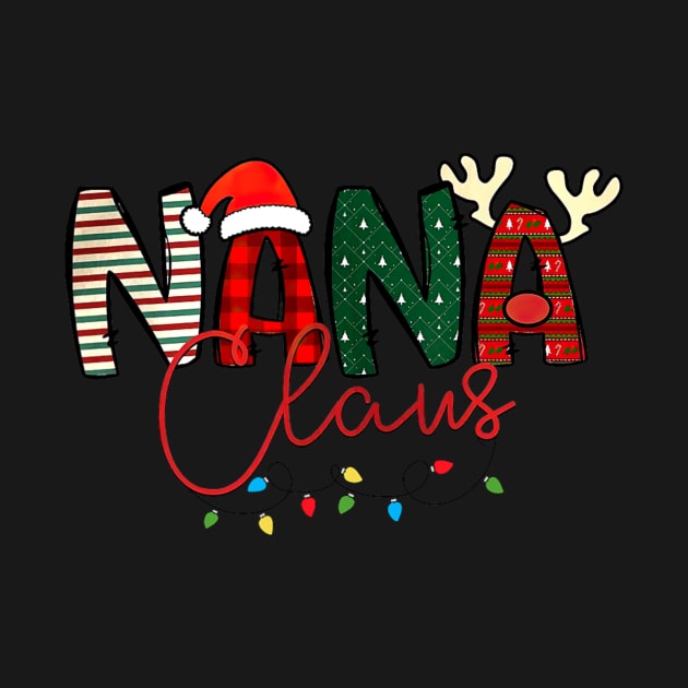 Nana Claus Ugly Christmas Sweater Funny Merry Xmas by nadenescarpellos