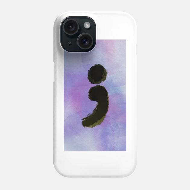 Semicolon Phone Case by neetaujla
