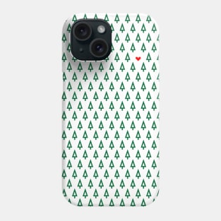 Forest love pattern (green) Phone Case