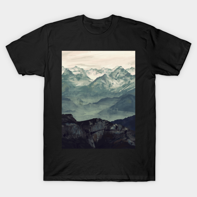 Mountain Fog - Mountains - T-Shirt