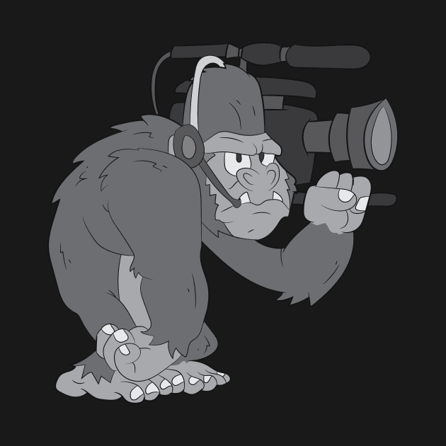 Filmmaker Shirt | Gorilla Cameraman Gift by Gawkclothing