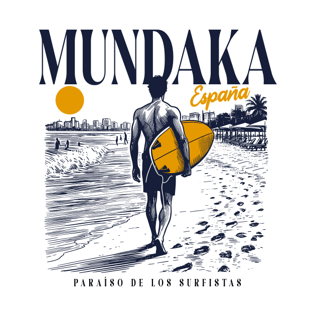 Vintage Surfing Mundaka, Spain // Retro Surfer Sketch // Surfer's Paradise by Now Boarding