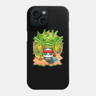 Panda Meditate in Paradise Phone Case