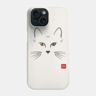 Heterochromia Joy Cat [dark] Phone Case