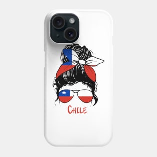 Chilean Girl, Chilean girlfriend, Chile Messy bun, chilena Phone Case