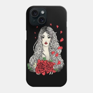 Flying rose petals Phone Case