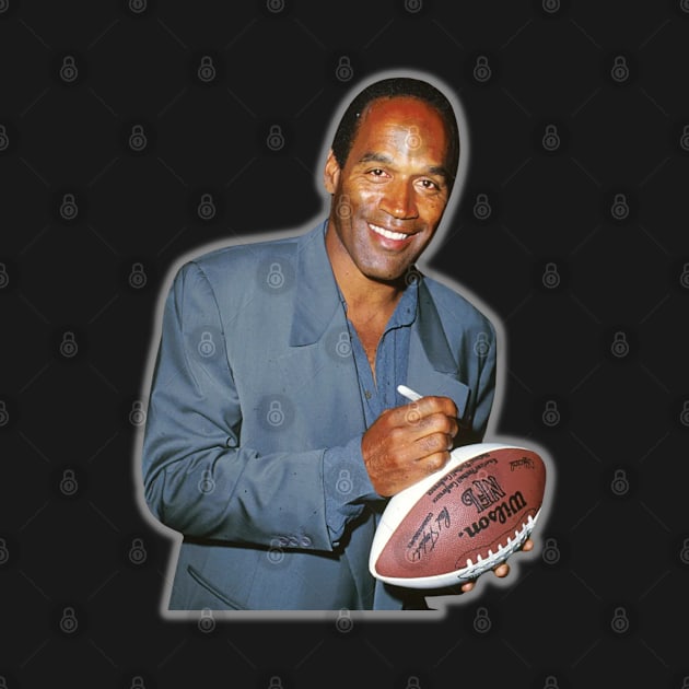 oj simpson fantasy football player by graphicaesthetic ✅