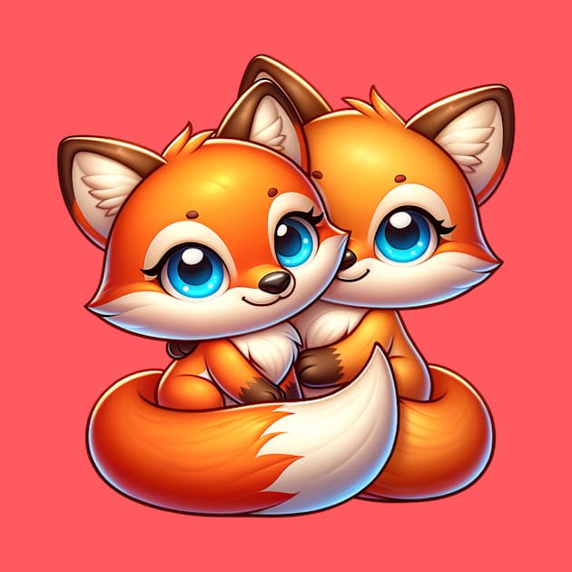 Fox Best Friends - Fox Couple by FoxSplatter