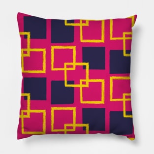 Square Shapes Seamless Pattern 018#001 Pillow