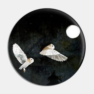 Barn Owls Pin