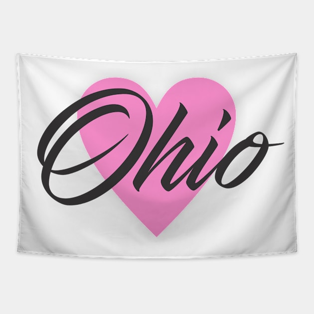 Ohio Heart Tapestry by Dale Preston Design