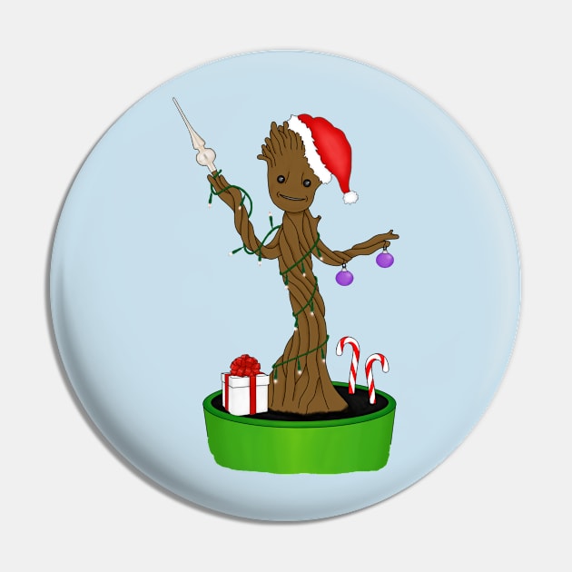 Groot X-Mass Pin by WkDesign