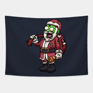 Zombie Santa Claus Tapestry