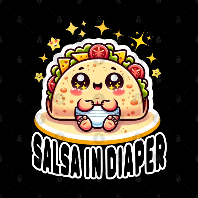 Adorable Taco Tot: Salsa and Smiles in a Diaper by TaansCreation 