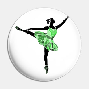 Inverted Ballet Dancer Pin