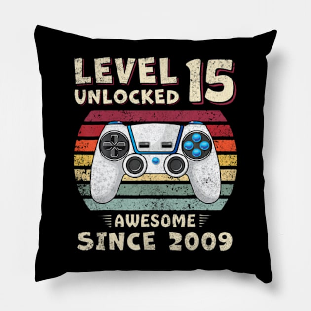 15th Birthday Decoration Boy 15yr Year Old Birthday Pillow by Daysy1