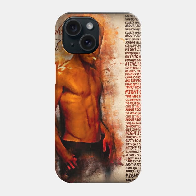 Fight Club - Minimal alternative movie fanart Phone Case by HDMI2K