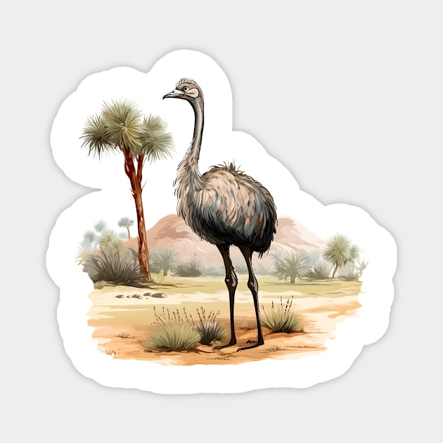 Ostrich Magnet by zooleisurelife